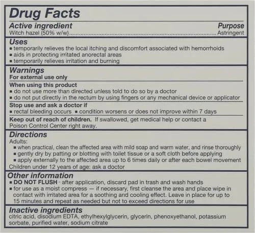 TUCKS Medicated Cooling Pads, 100 Count – Hemorrhoid Pads with Witch Hazel, Cleanses Sensitive Areas, Protects from Irritation, Hemorrhoid Treatment, Medicated Pads Used by Hospitals - TrustMedUSA