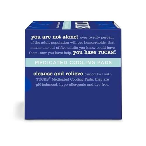 TUCKS Medicated Cooling Pads, 100 Count – Hemorrhoid Pads with Witch Hazel, Cleanses Sensitive Areas, Protects from Irritation, Hemorrhoid Treatment, Medicated Pads Used by Hospitals - TrustMedUSA