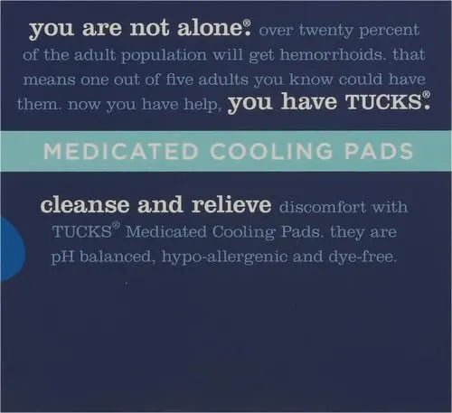 TUCKS Medicated Cooling Pads, 100 Count – Hemorrhoid Pads with Witch Hazel, Cleanses Sensitive Areas, Protects from Irritation, Hemorrhoid Treatment, Medicated Pads Used by Hospitals - TrustMedUSA
