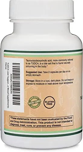TUDCA Bile Salts Liver Support Supplement, 500mg Servings, Liver and Gallbladder - TrustMedUSA