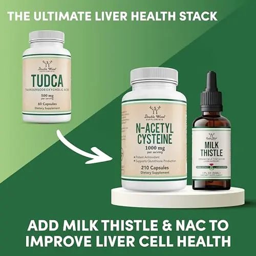 TUDCA Bile Salts Liver Support Supplement, 500mg Servings, Liver and Gallbladder - TrustMedUSA