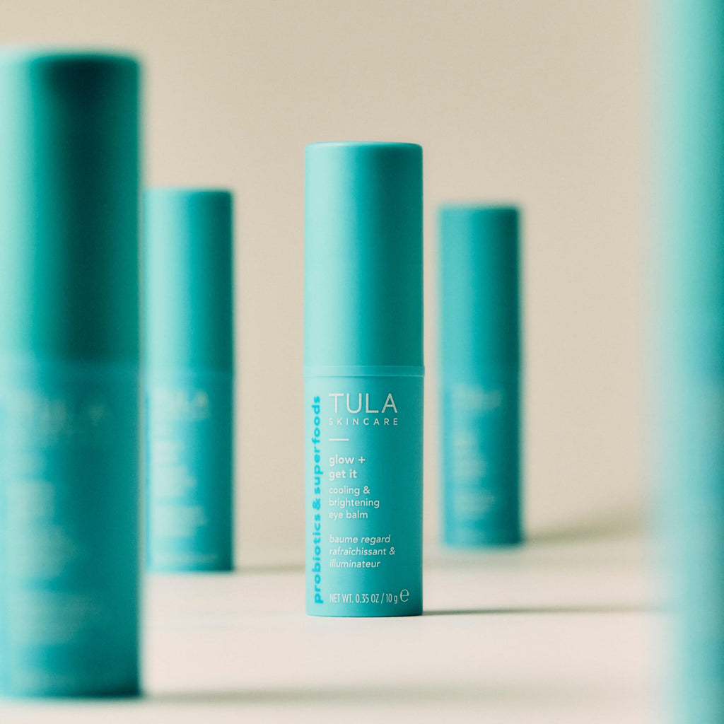 TULA Skin Care Eye Balm Glow & Get It - Dark Circle Treatment, Instantly Hydrate and Brighten Undereye Area, Portable and Perfect to Use On-the-go, 0.35 oz. - TrustMedUSA