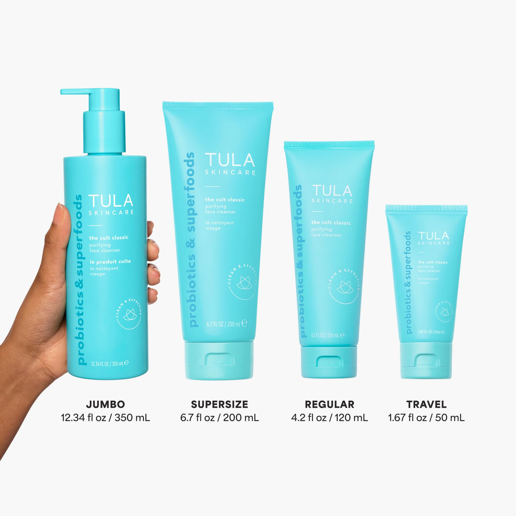 TULA Skin Care The Cult Classic Purifying Face Cleanser (Travel-Size) | Gentle and Effective Face Wash, Makeup Remover, Nourishing and Hydrating | 1.67 oz. - TrustMedUSA