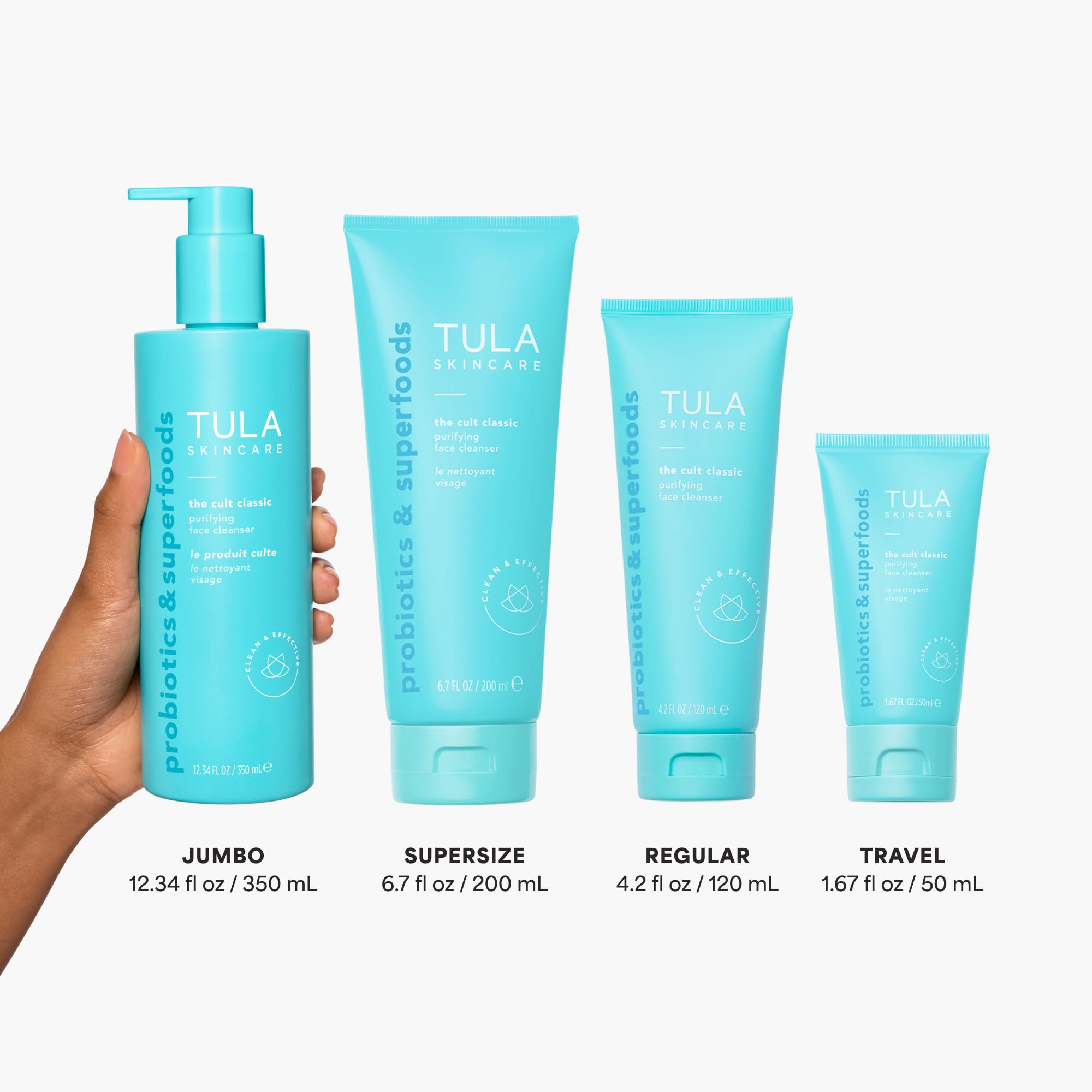 TULA Skin Care The Cult Classic Purifying Face Cleanser (Travel-Size) | Gentle and Effective Face Wash, Makeup Remover, Nourishing and Hydrating | 1.67 oz. - TrustMedUSA