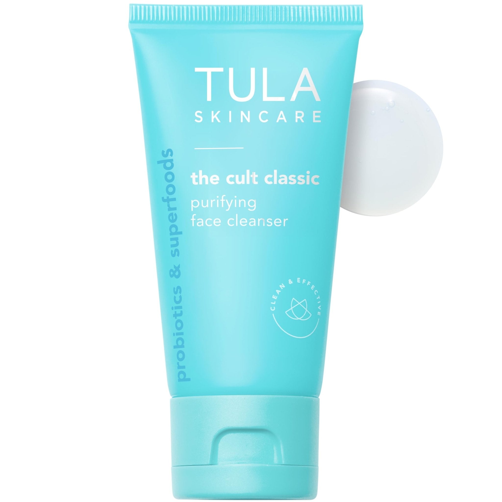 TULA Skin Care The Cult Classic Purifying Face Cleanser (Travel-Size) | Gentle and Effective Face Wash, Makeup Remover, Nourishing and Hydrating | 1.67 oz. - TrustMedUSA