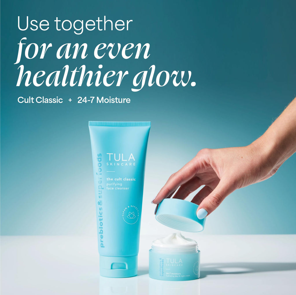TULA Skin Care The Cult Classic Purifying Face Cleanser (Travel-Size) | Gentle and Effective Face Wash, Makeup Remover, Nourishing and Hydrating | 1.67 oz. - TrustMedUSA