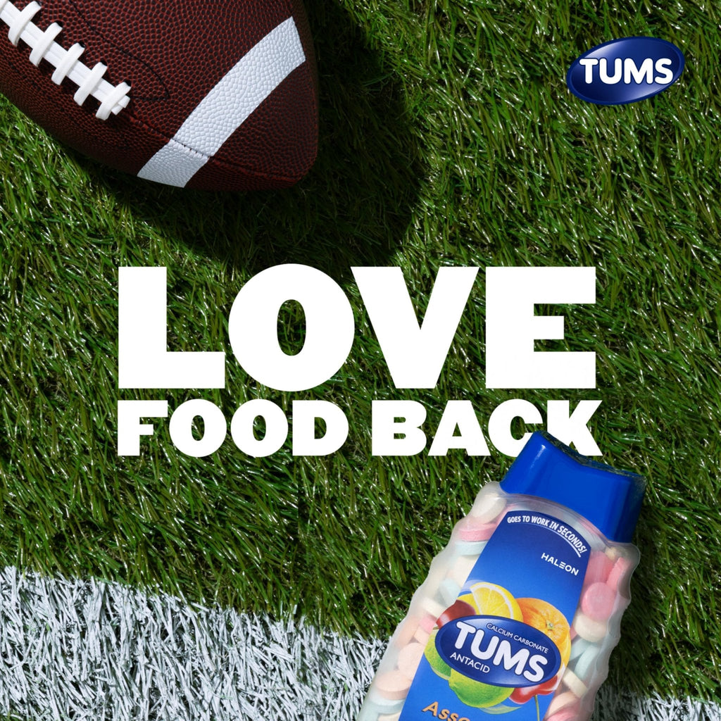 TUMS Chewable Antacid Tablets for Extra Strength Heartburn Relief, Assorted Fruit Flavors - 330 Count - Maple Wellness Supplements