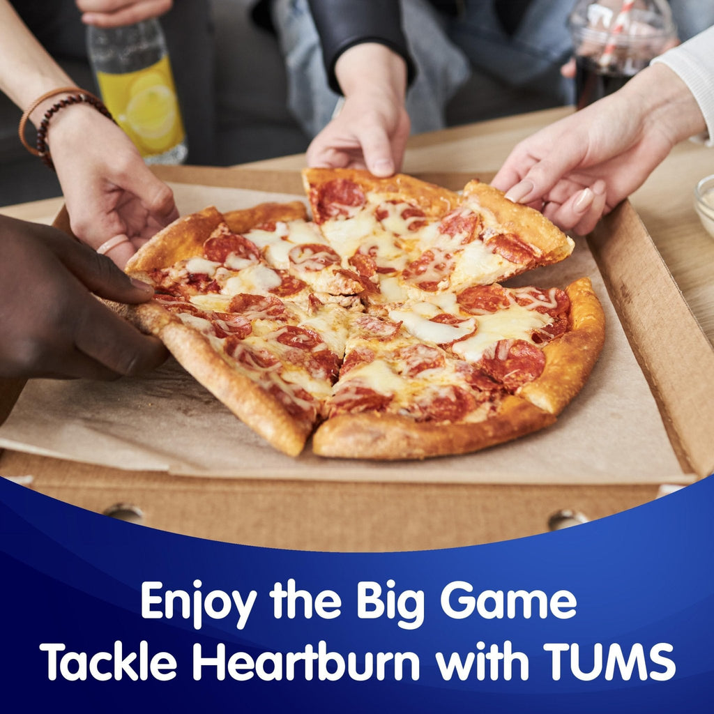 TUMS Chewy Bites Chewable Antacid Tablets for Ultra Strength Heartburn Relief, Great for a Summer BBQ- Mixed Fruit - 200 Count - Maple Wellness Supplements