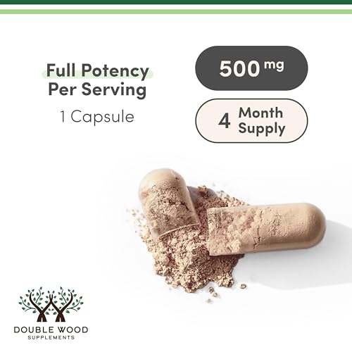 Turkesterone Supplement 500mg, 120 Capsules (Ajuga Turkestanica Extract Std. to 10% Turkesterone) Similar to Ecdysterone for Men's Health Support (Manufactured and Tested in the USA) by Double Wood - TrustMedUSA