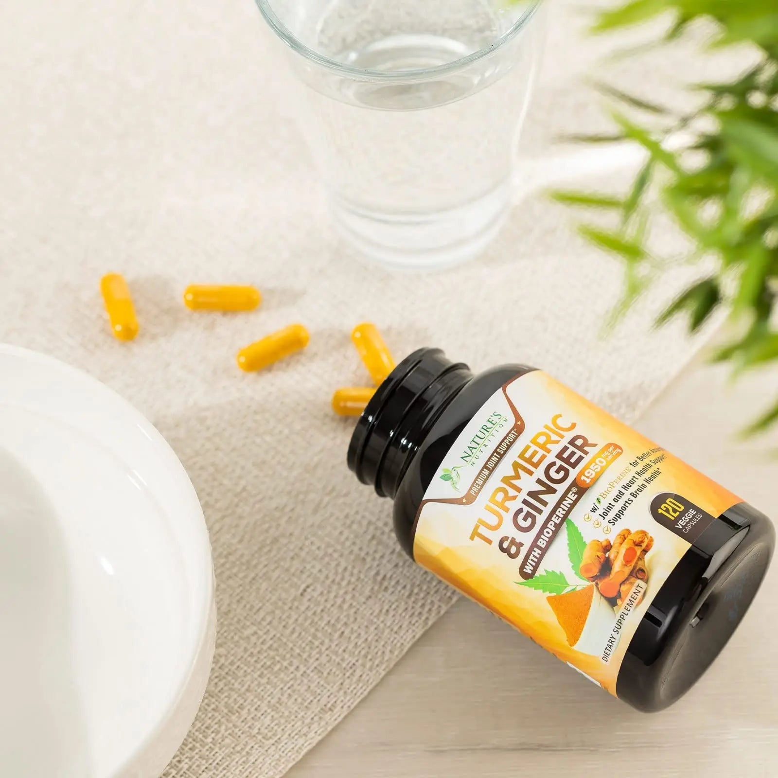 Turmeric Curcumin with BioPerine & Ginger 95% Standardized Curcuminoids - TrustMedUSA