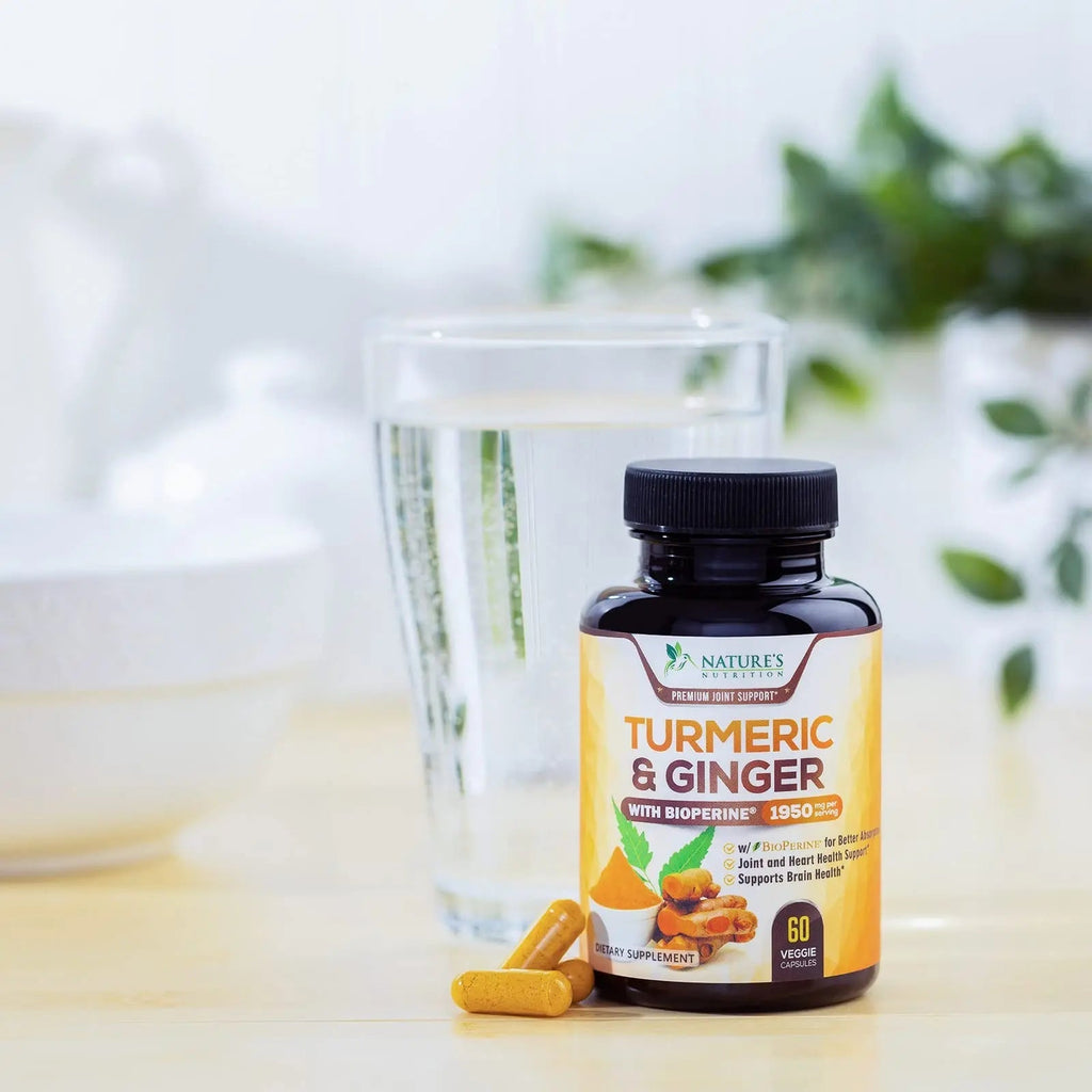 Turmeric Curcumin with BioPerine & Ginger 95% Standardized Curcuminoids - TrustMedUSA