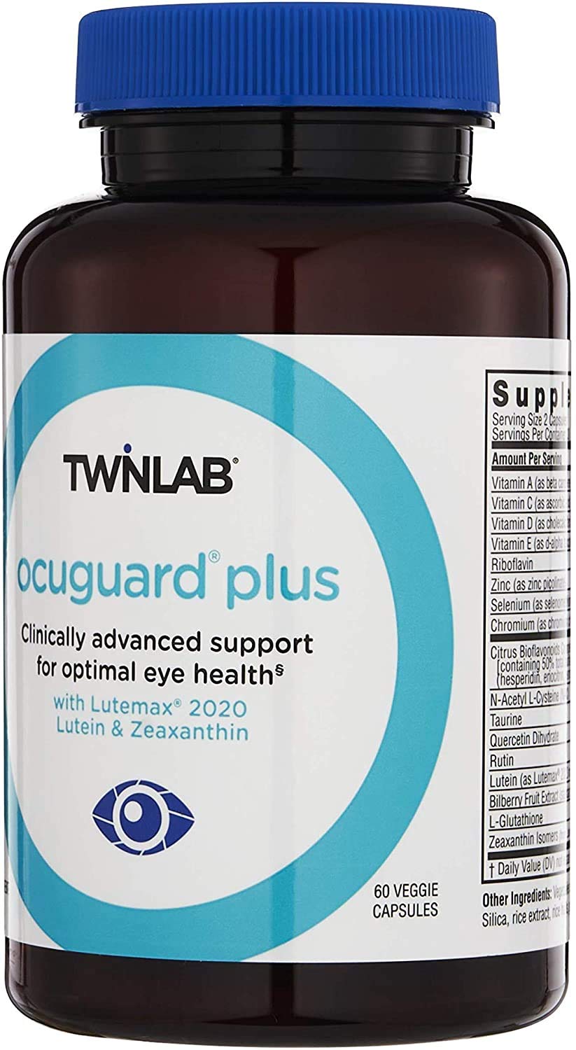 Twinlab Ocuguard Plus - Eye Supplement with Zinc, Vitamin A, C & D - 60 Veggie Capsules - TrustMedUSA