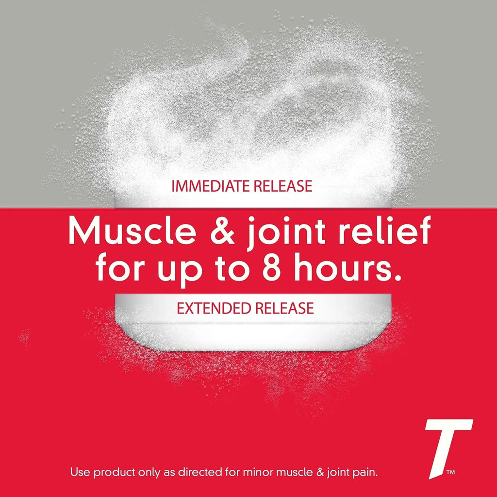 Tylenol 8 Hour Acetaminophen 650 mg Extended Release Caplets, Fast Acting Bi-Layer Design, Quick & Long Lasting Pain Relief for Muscle, Joint, Back & Arthritis Aches, Fever Reducer, 100 Count - TrustMedUSA