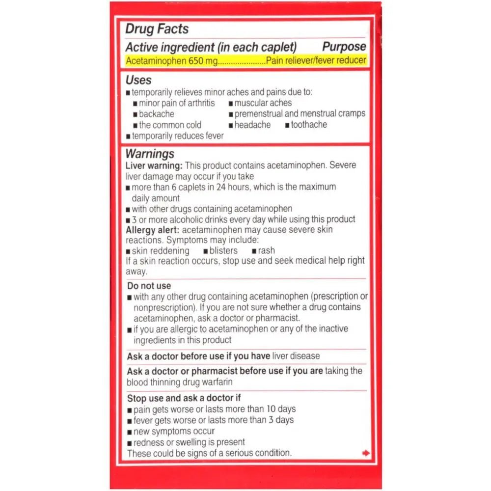 Tylenol 8 Hour Arthritis Pain Reliever Fever Reducer Extended Release Caplet, 225 Count - TrustMedUSA