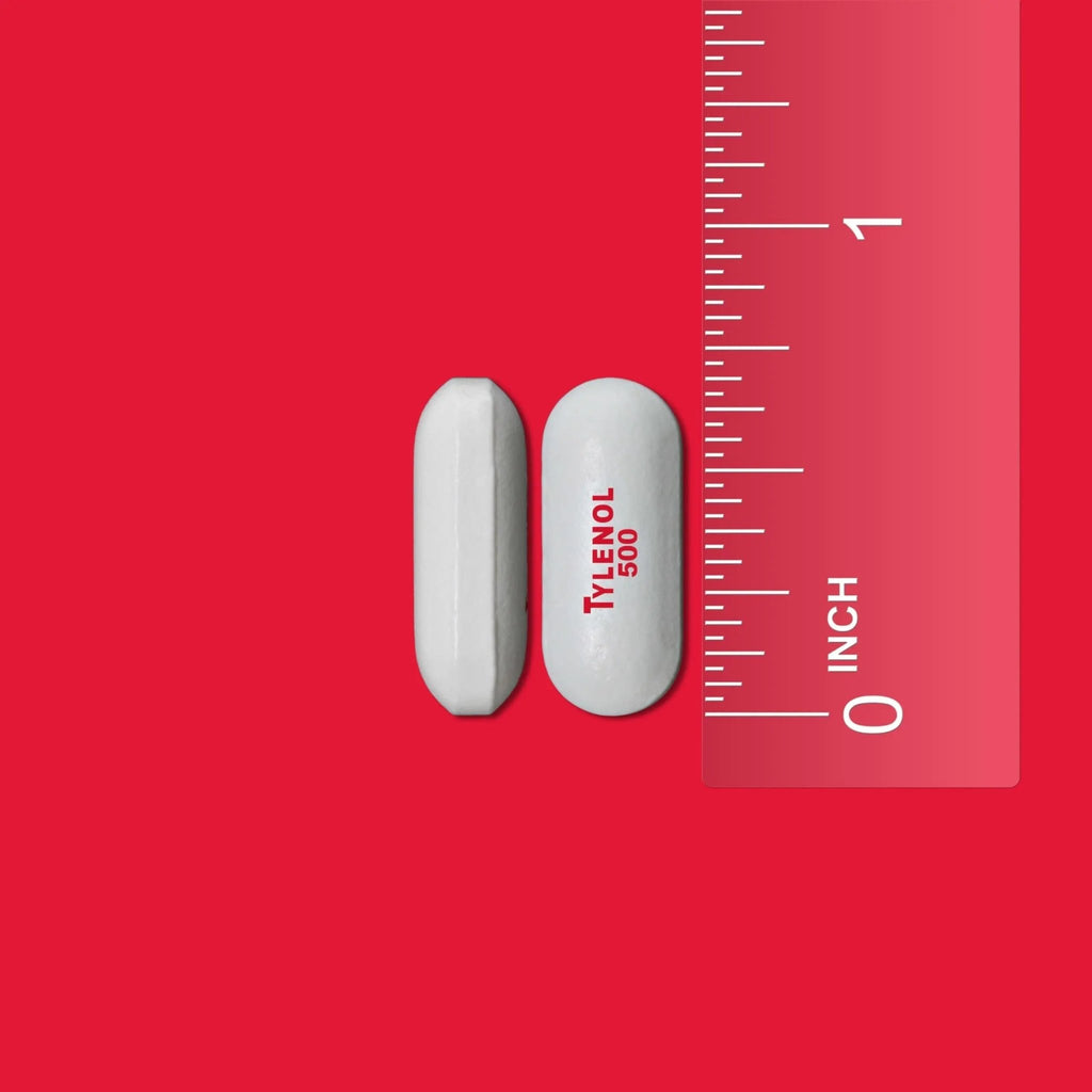 Tylenol Extra Strength Acetaminophen Caplets, 500 mg, Pain Relief & Fever Reducer for Headache, Backache, Toothache, Menstrual Cramps & Pain, Travel-Friendly Packaging, 2-Caplet Pouches, 50 Count - TrustMedUSA