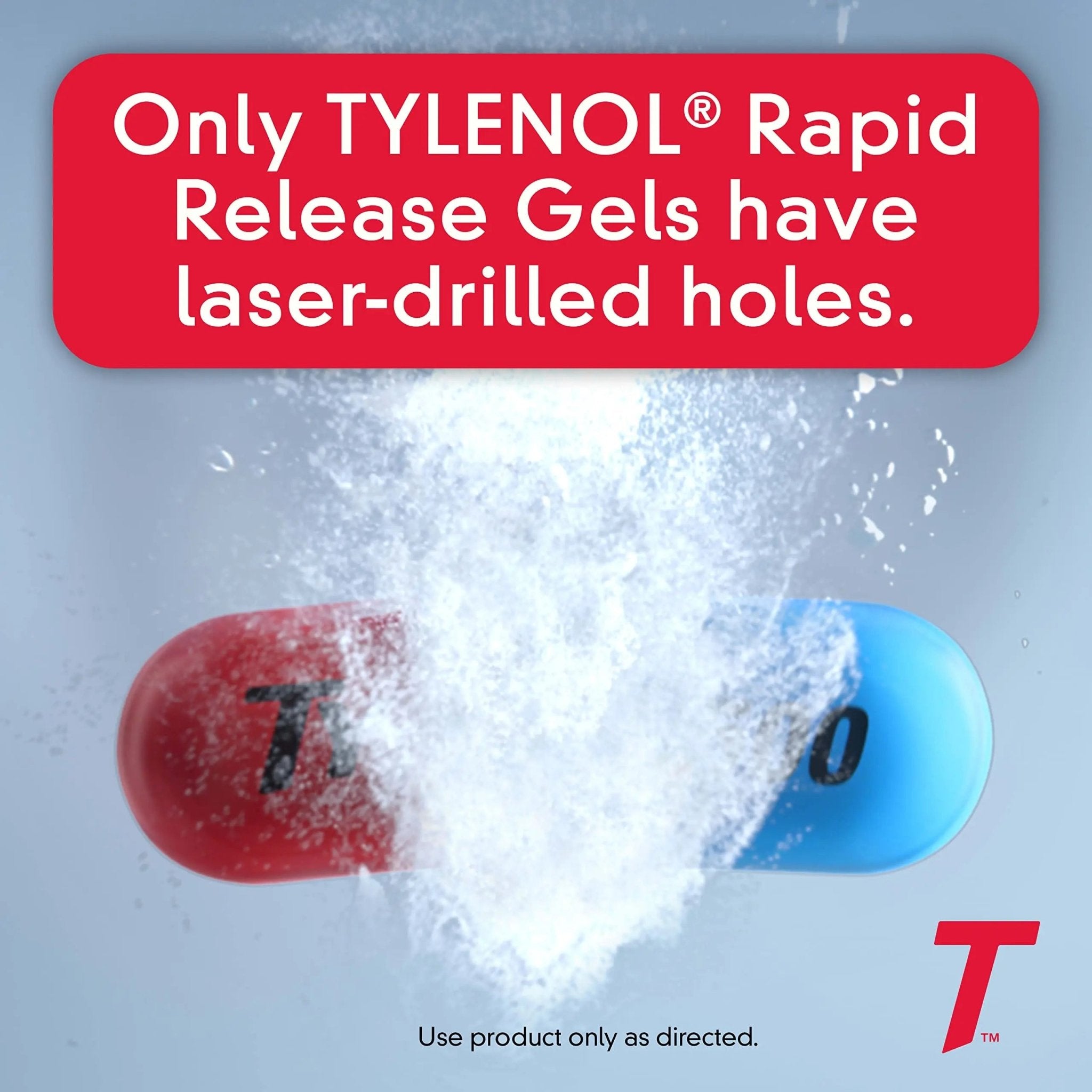 Tylenol Extra Strength Acetaminophen Rapid Release Gels, Fast, Strong Pain Relief, Fever Reducer Medicine, 500 mg Gelcaps with Laser‑Drilled Holes for Fast Release, Value Size, 225 Count - TrustMedUSA