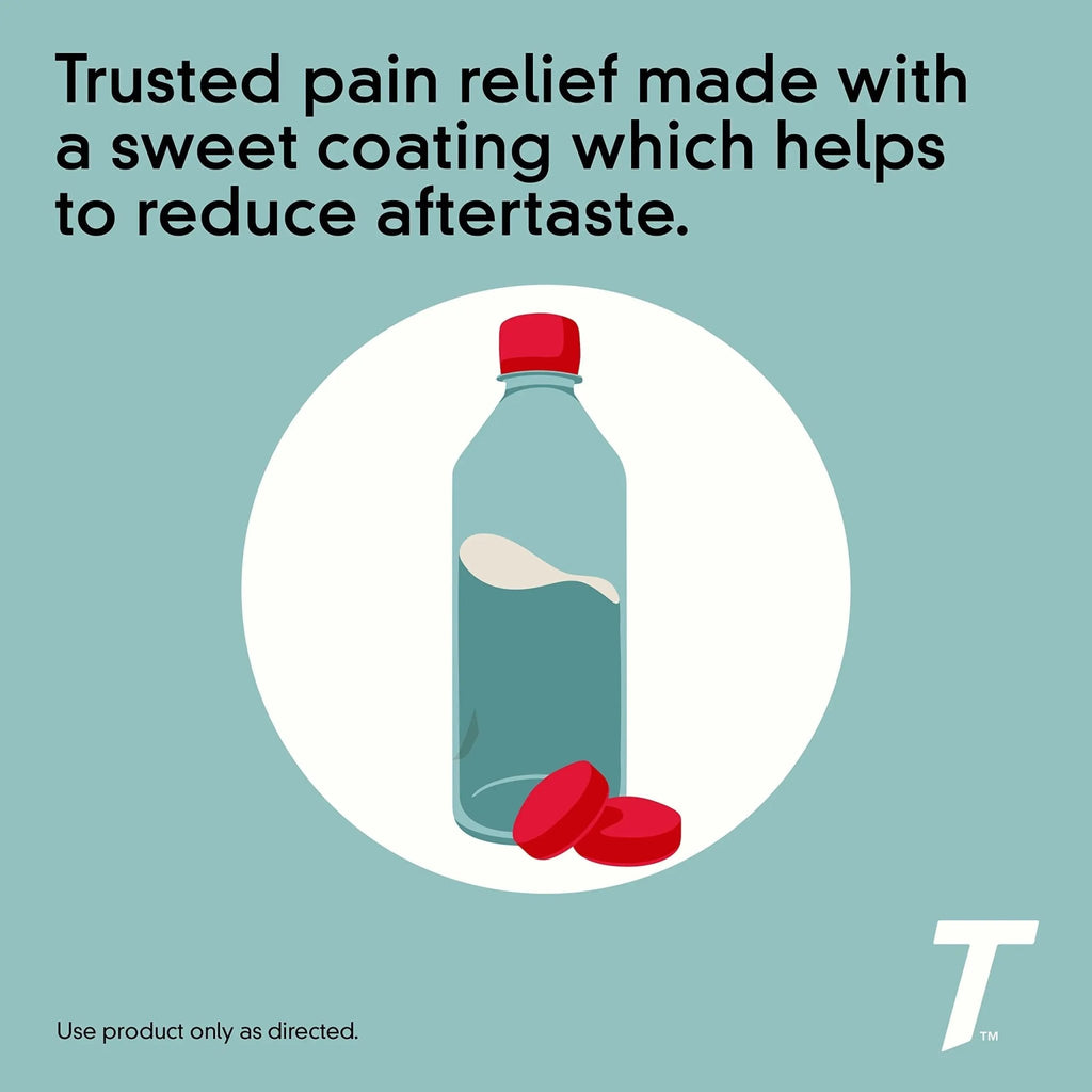 Tylenol Extra Strength Pain Reliever & Fever Reducer, Round Coated Tablets, 500 mg Acetaminophen Pain Relief Pills for Headache, Toothache & Minor Arthritis Pain, 100 ct - TrustMedUSA