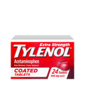 Tylenol Extra Strength Pain Reliever & Fever Reducer, Round Coated Tablets, 500 mg Acetaminophen Pain Relief Pills for Headache, Toothache & Minor Arthritis Pain, 24 ct - TrustMedUSA