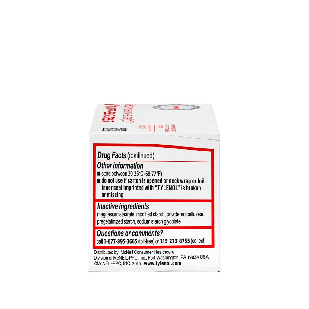 Tylenol Regular Strength Tablets with 325 mg of Acetaminophen, Fever Reducer & Pain Reliever for Headache, Backache, Muscle Aches, Joint Pain & Menstrual Cramps, 100 ct - TrustMedUSA
