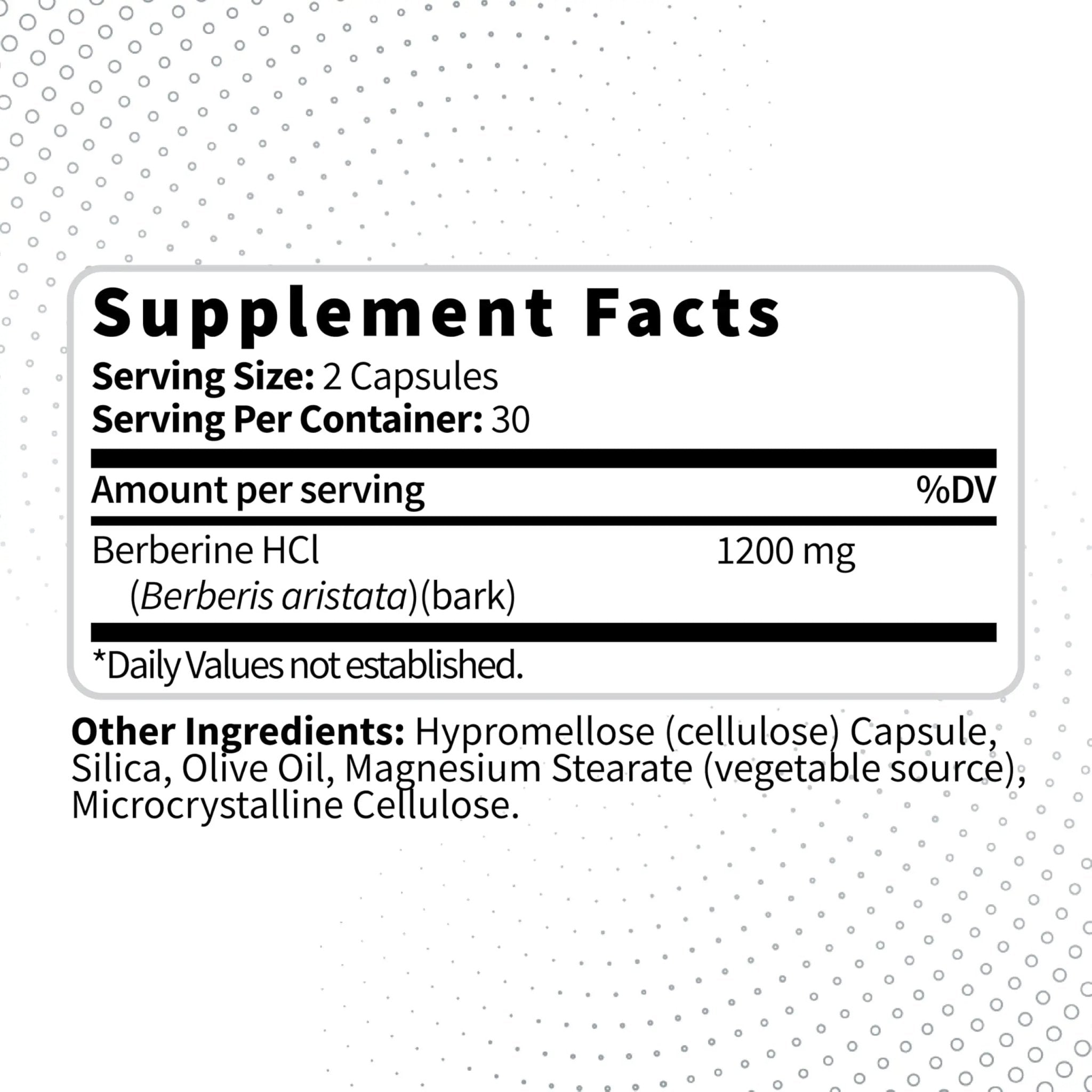 Type Zero Berberine HCL 1200mg 60 Capsules - Clean, Non-GMO, Gluten Free Supplement - TrustMedUSA