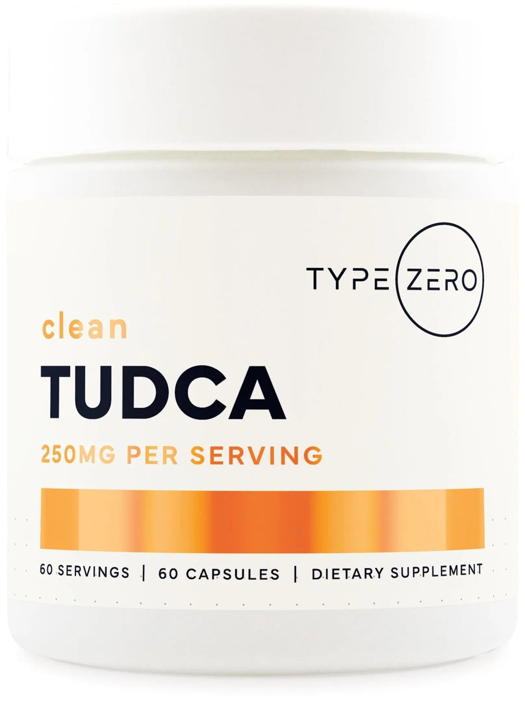 Type Zero Clean TUDCA Capsules 250mg - Pure Tauroursodeoxycholic Acid Supplement - Bile Salt Derivative - 60 Capsules, 60 Servings - TrustMedUSA