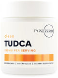 Type Zero Clean TUDCA Capsules 250mg - Pure Tauroursodeoxycholic Acid Supplement - Bile Salt Derivative - 60 Capsules, 60 Servings - TrustMedUSA