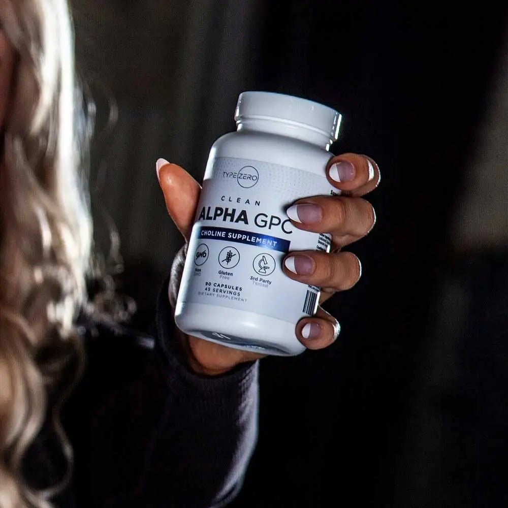 Type Zero Ultra Clean Alpha GPC Choline Supplement (600mg | 90 Capsules) Soy Free, Non-GMO Nootropics Alpha GPC 600mg / 300mg; Alpha-GPC Brain Memory and Focus Supplements - TrustMedUSA