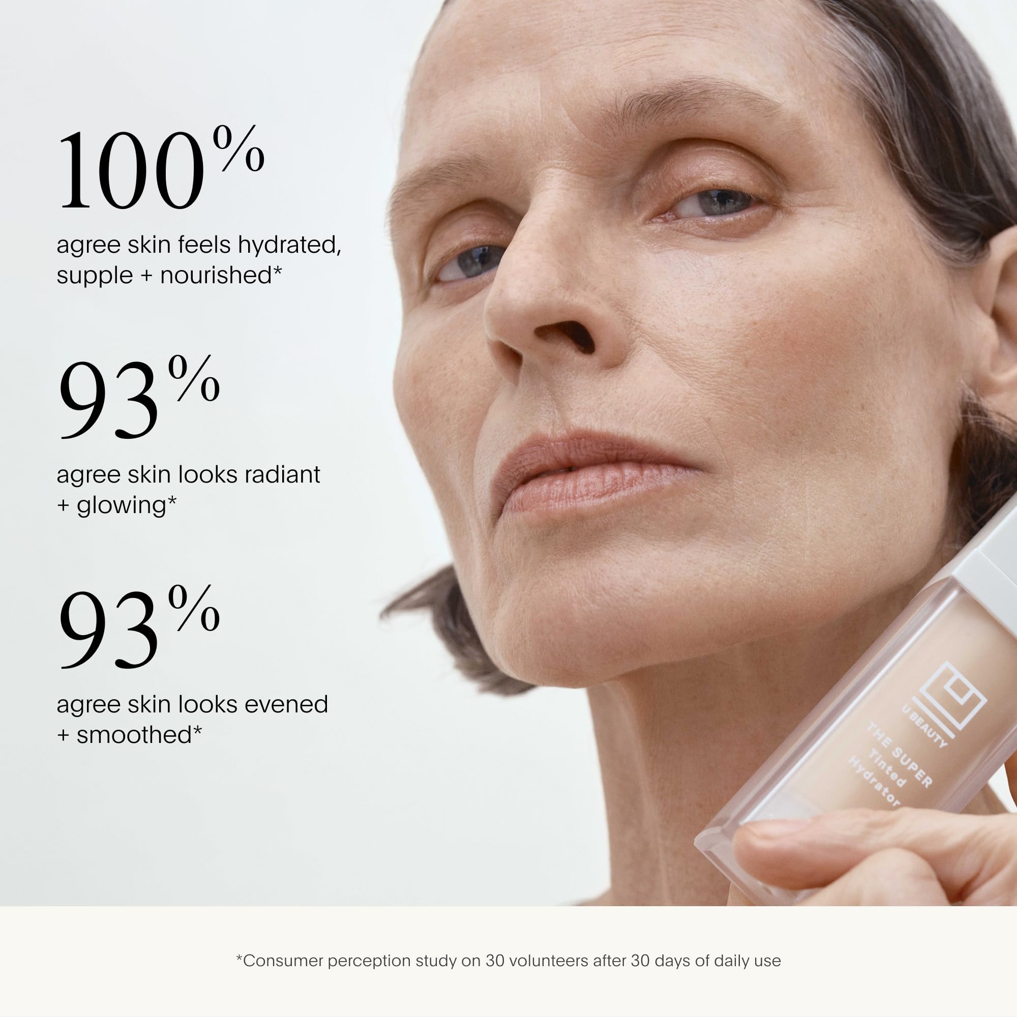 U Beauty The Super Tinted Hydrator Hyaluronic Acid Moisturizing Cream - Mega-Dose Skin Hydrator for Supple, Smooth, and Softer-Looking Skin For Up To 48 Hours - Shade 6-1.0 oz - TrustMedUSA