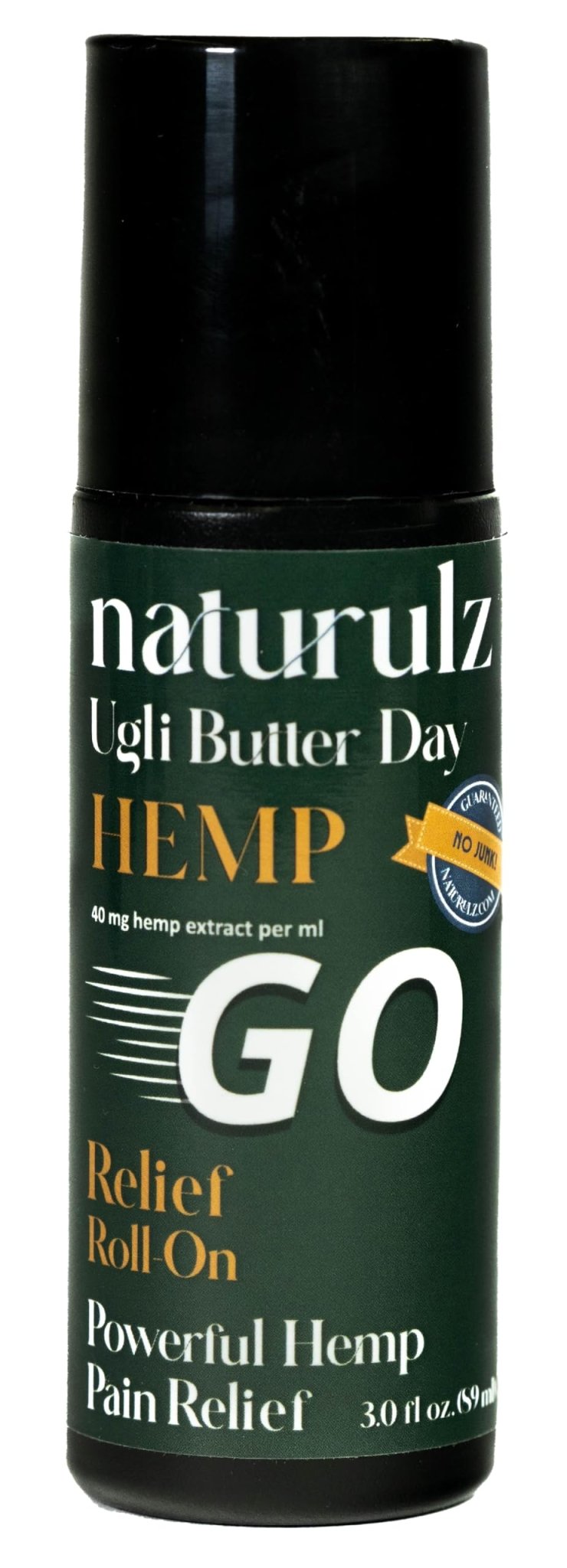 Ugli Butter Hemp Daytime Roll-On 3oz – Soothing Roll-On with Oregon-Grown Hemp, Capsaicin, Arnica & Turmeric for Back, Knee, Leg, Hip Soreness & Discomfort, Ideal for Neck & Shoulder Tightness - TrustMedUSA