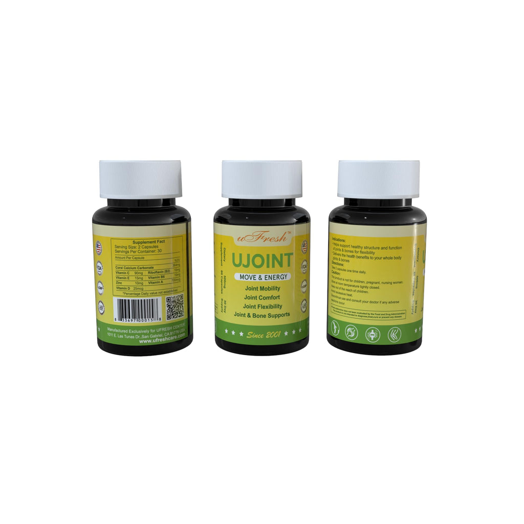 UJoint Move & Energy Joint Flexibility and Mobility Dietary Supplements, 30 Day Supply, 60 Capsules (1) - TrustMedUSA