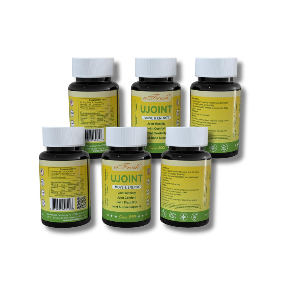 UJoint Move & Energy Joint Flexibility and Mobility Dietary Supplements, 30 Day Supply, 60 Capsules (1) - TrustMedUSA