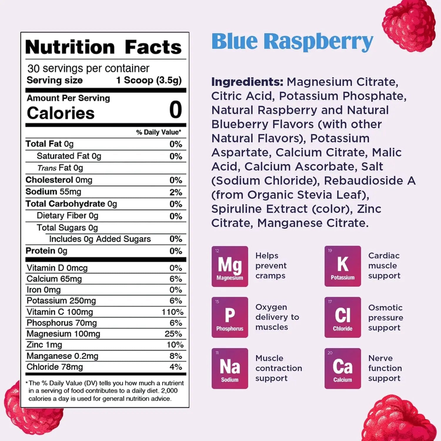 Ultima Replenisher Daily Electrolyte Drink Mix – Blue Raspberry, 30 Servings – Hydration - TrustMedUSA