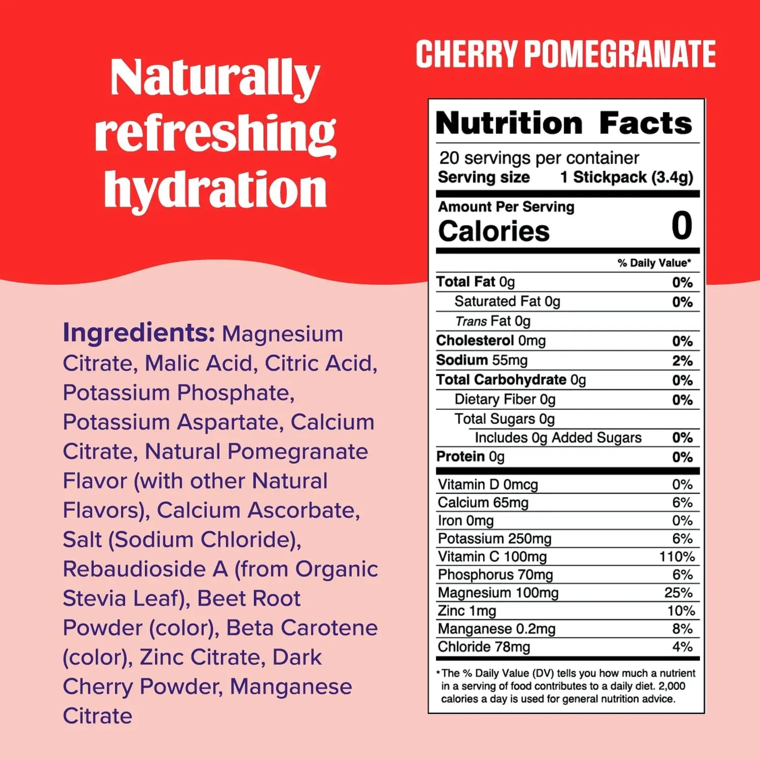 Ultima Replenisher Daily Electrolyte Drink Mix – Cherry Pomegranate, 20 Stickpacks - TrustMedUSA