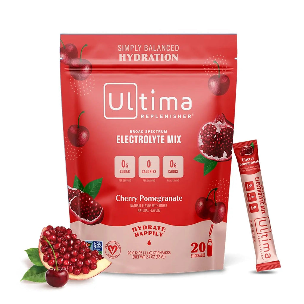 Ultima Replenisher Daily Electrolyte Drink Mix – Cherry Pomegranate, 20 Stickpacks - TrustMedUSA