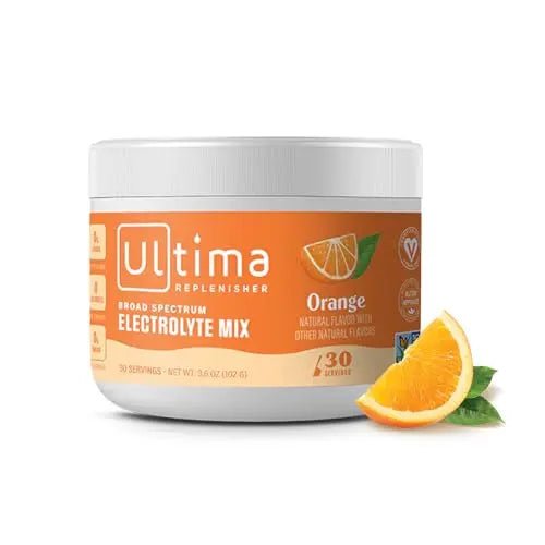 Ultima Replenisher Daily Electrolyte Drink Mix – Orange, 30 Servings – Hydration Powder - TrustMedUSA