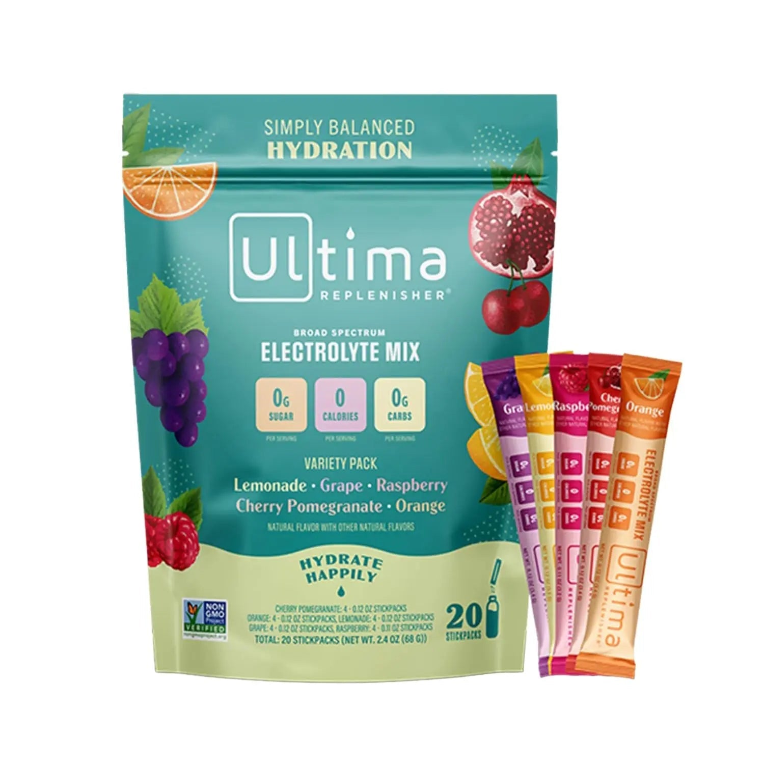 Ultima Replenisher Daily Electrolyte Drink Mix – Original Variety, 20 Stickpacks – Hydration - TrustMedUSA