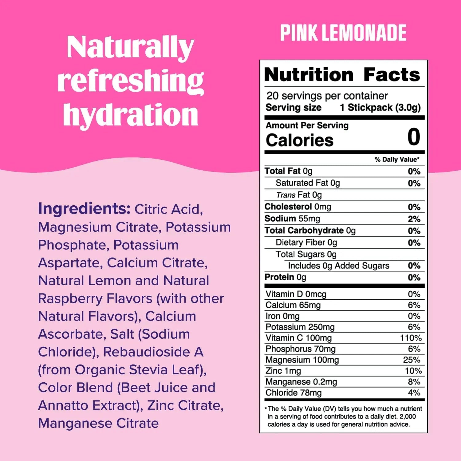 Ultima Replenisher Daily Electrolyte Drink Mix – Pink Lemonade, 20 Stickpacks – Hydration - TrustMedUSA
