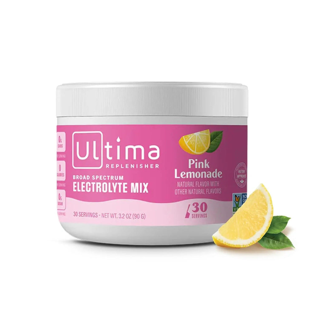 Ultima Replenisher Daily Electrolyte Drink Mix – Pink Lemonade, 30 Serving – Hydration - TrustMedUSA