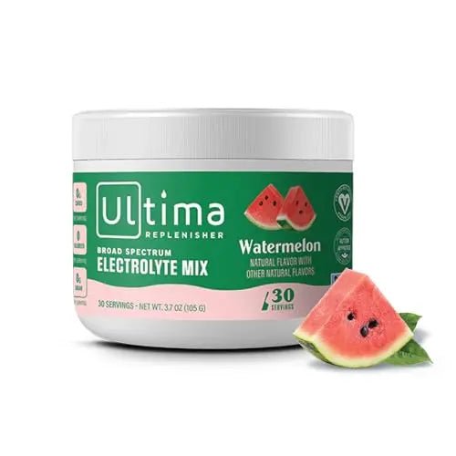 Ultima Replenisher Daily Electrolyte Drink Mix – Watermelon, 30 Servings – Hydration - TrustMedUSA