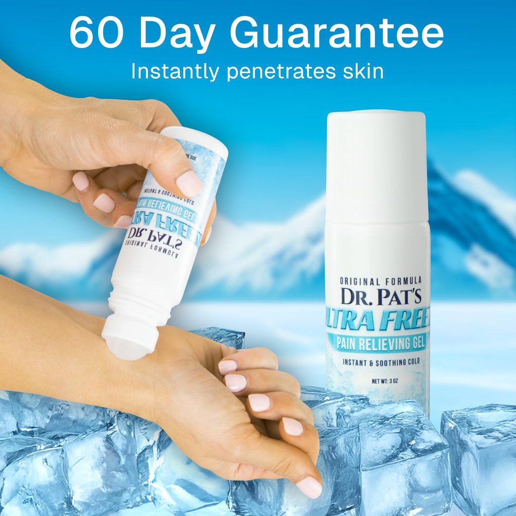 Ultra Freeze Roll-On Pain Relief Gel (3oz) - Joint & Muscle Therapy Rub for Arthritis, Neuropathy, Foot, and Joint - Cooling Topical Anti-Inflammatory (2 Pack) - TrustMedUSA
