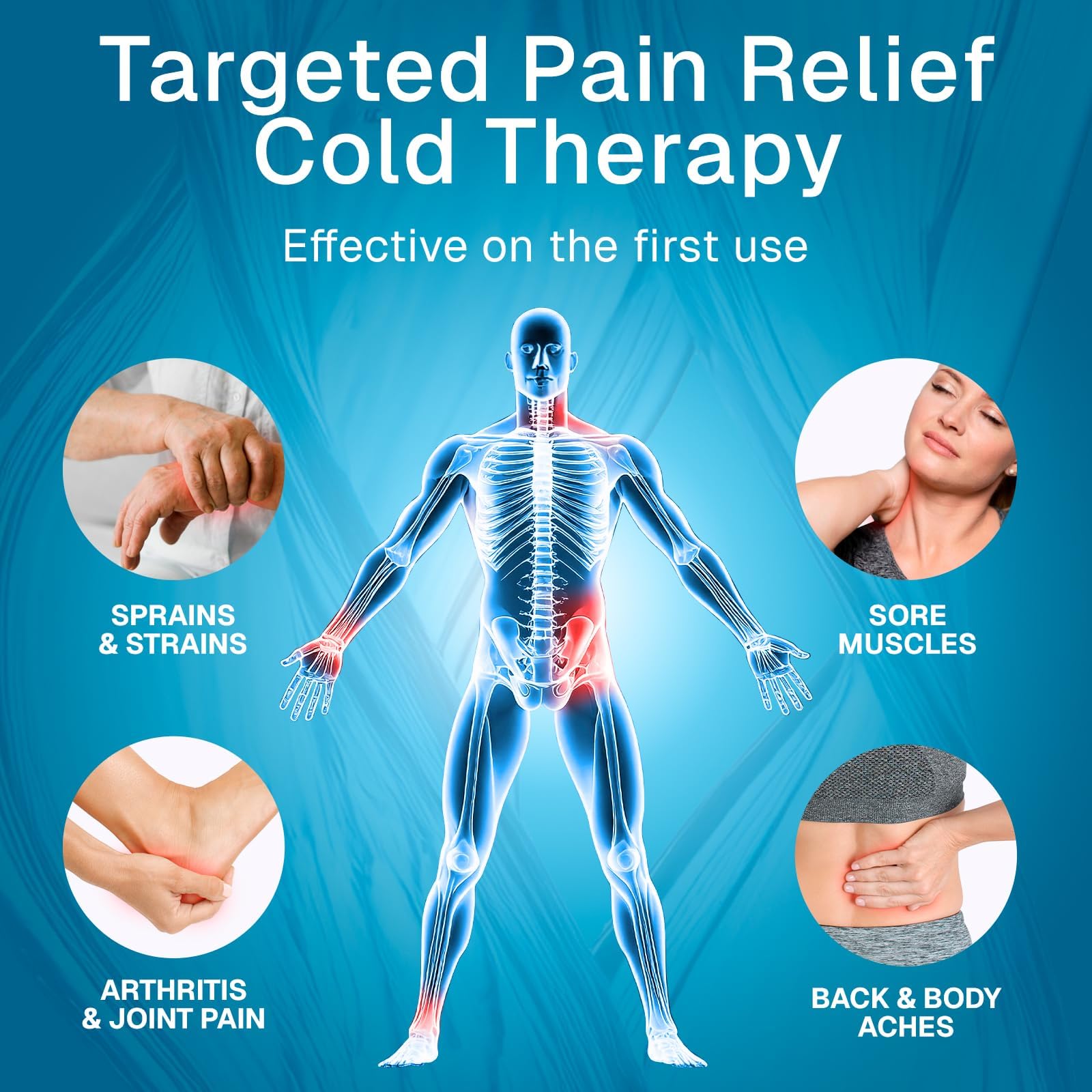 Ultra Freeze Roll-On Pain Relief Gel (3oz) - Joint & Muscle Therapy Rub for Arthritis, Neuropathy, Foot, and Joint - Cooling Topical Anti-Inflammatory (2 Pack) - TrustMedUSA