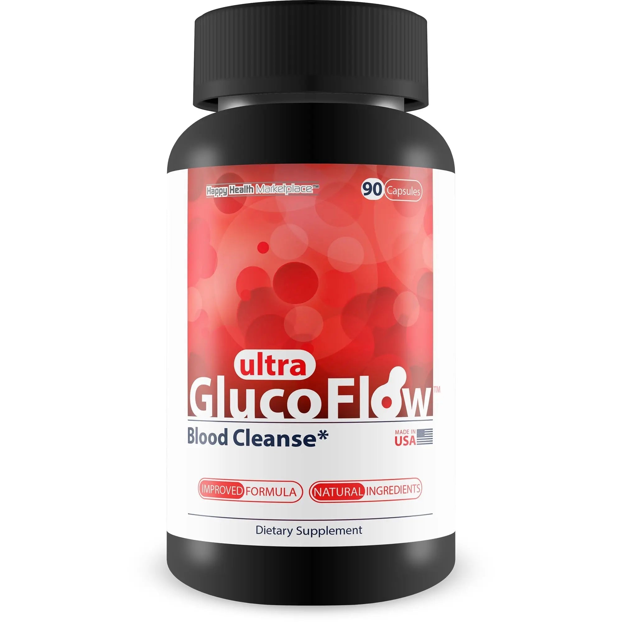Ultra Gluco Flow - Improved Formula - Our Best Blood Cleanse Detox Cleanse Blood Support Pills - Blood Health Blood Circulation Pills Detox Cleanse Blood Gluco Bio Sweet Relief Glycogen Support - TrustMedUSA