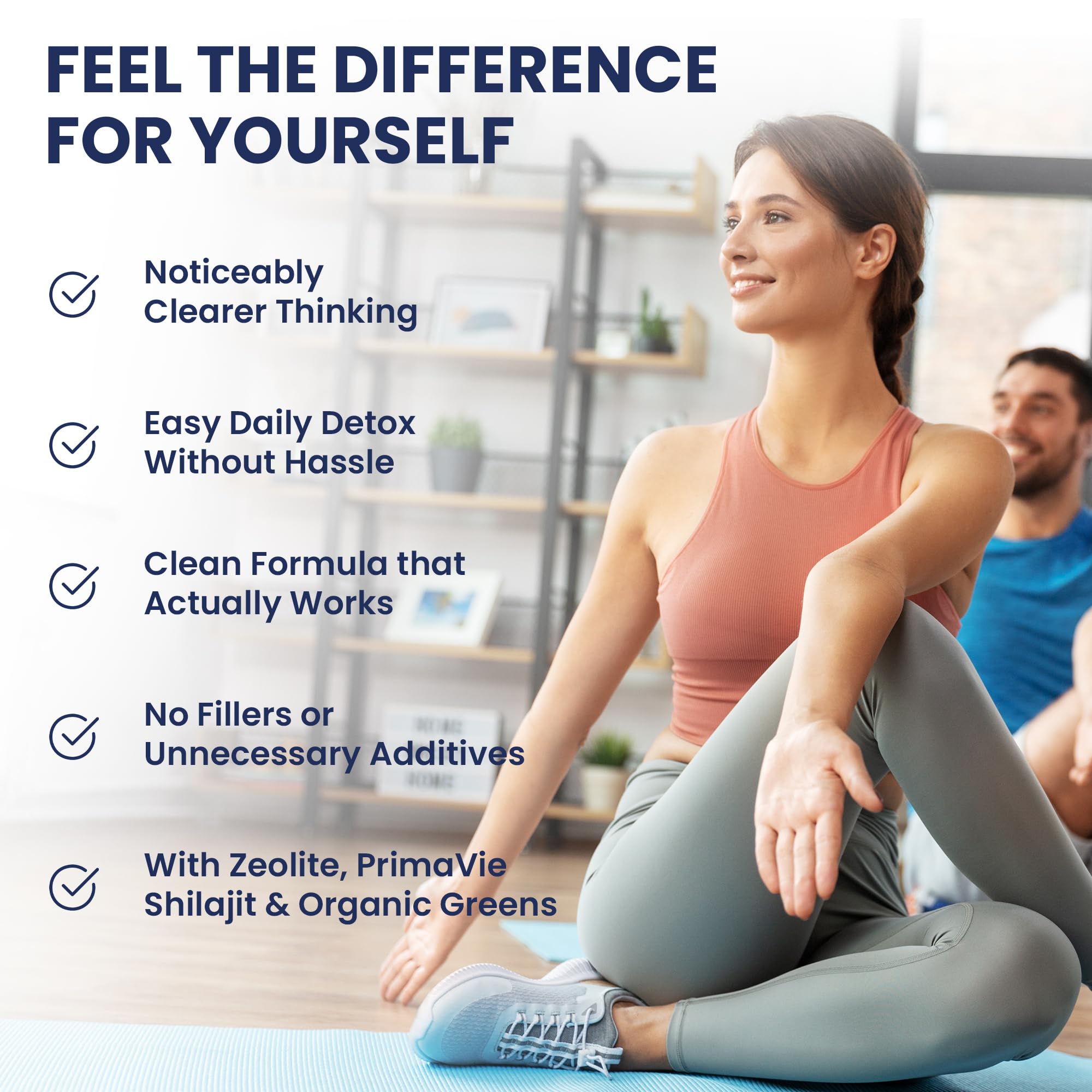 Ultra Human Daily Wellness Support – Heavy Metal Detox Cleanse, with Zeolite, Shilajit, Organic Chlorella & Spirulina, NAC & Alpha Lipoic. Supports Daily Detox, Cognition, Immune System -(Made in USA) - TrustMedUSA