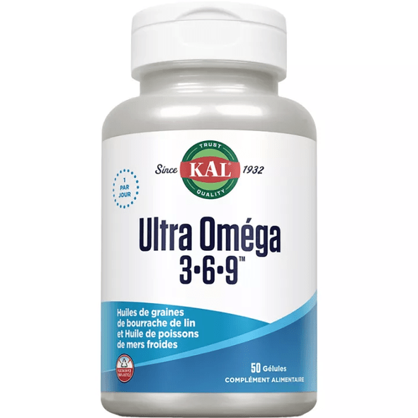 Ultra Omega 3-6-9 KAL 50 capsules - TrustMedUSA