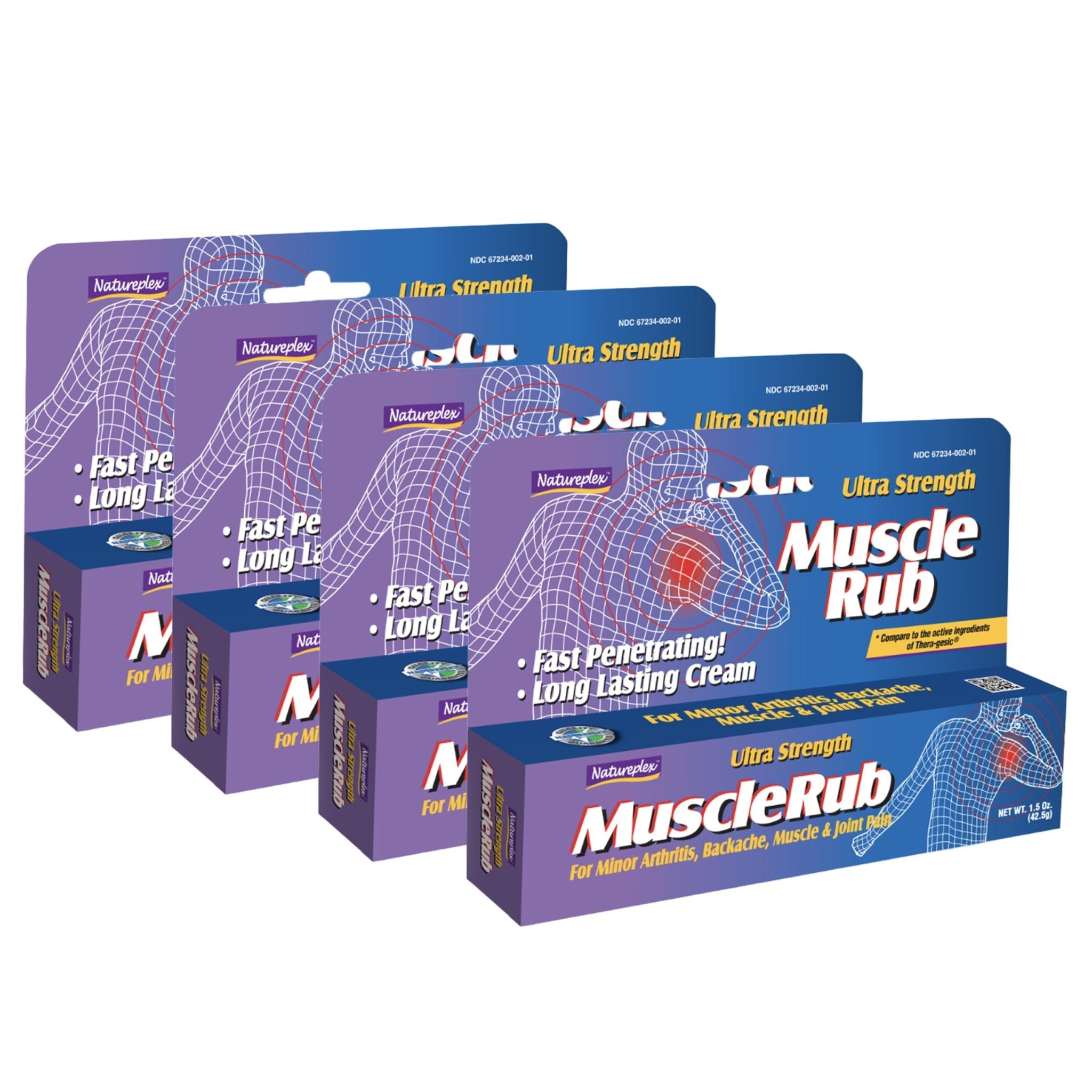 Ultra Strength Muscle Rub 4 Pack - TrustMedUSA