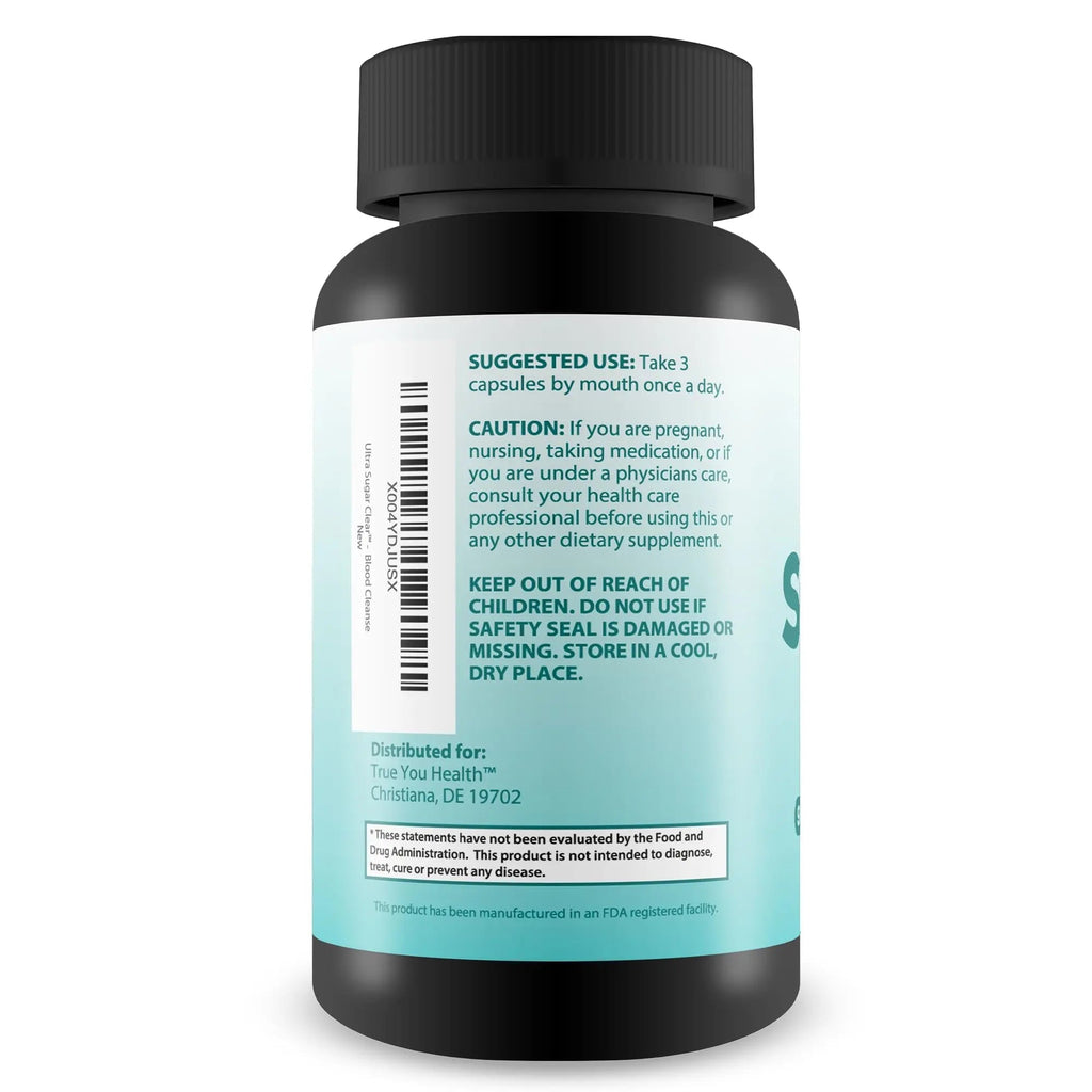 Ultra Sugar Clear - Our Best Blood Cleanse Detox Supplement - Bloodflow Support Supplement - Healthy Circulation Support Supplement - Sugar Balance Supplement - Sugar Health Blood Cleansing Formula - TrustMedUSA
