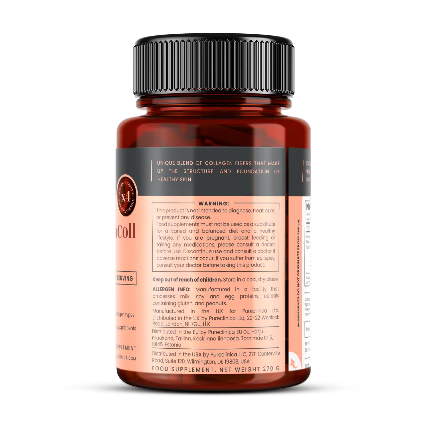 UltraColl Marine Collagen 1000mg x 180 Tablets (6 Months Supply). The only Patented Anti-Aging Collagen Types I, II, III, and VII. - Maple Wellness Supplements