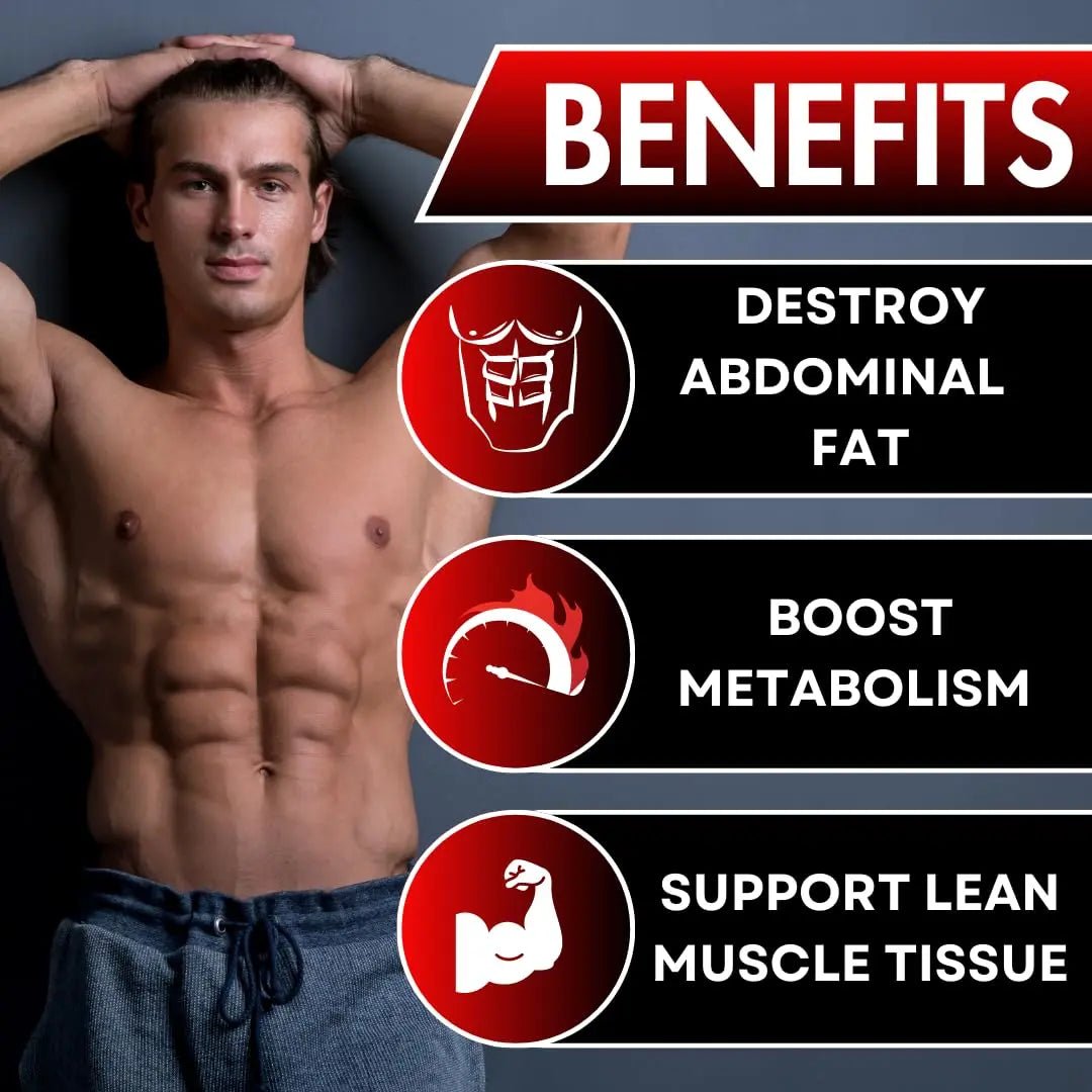 UNALTERED Belly Fat Burner for Men - Lose Belly Fat, Tighten Abs, Support Lean Muscle - TrustMedUSA