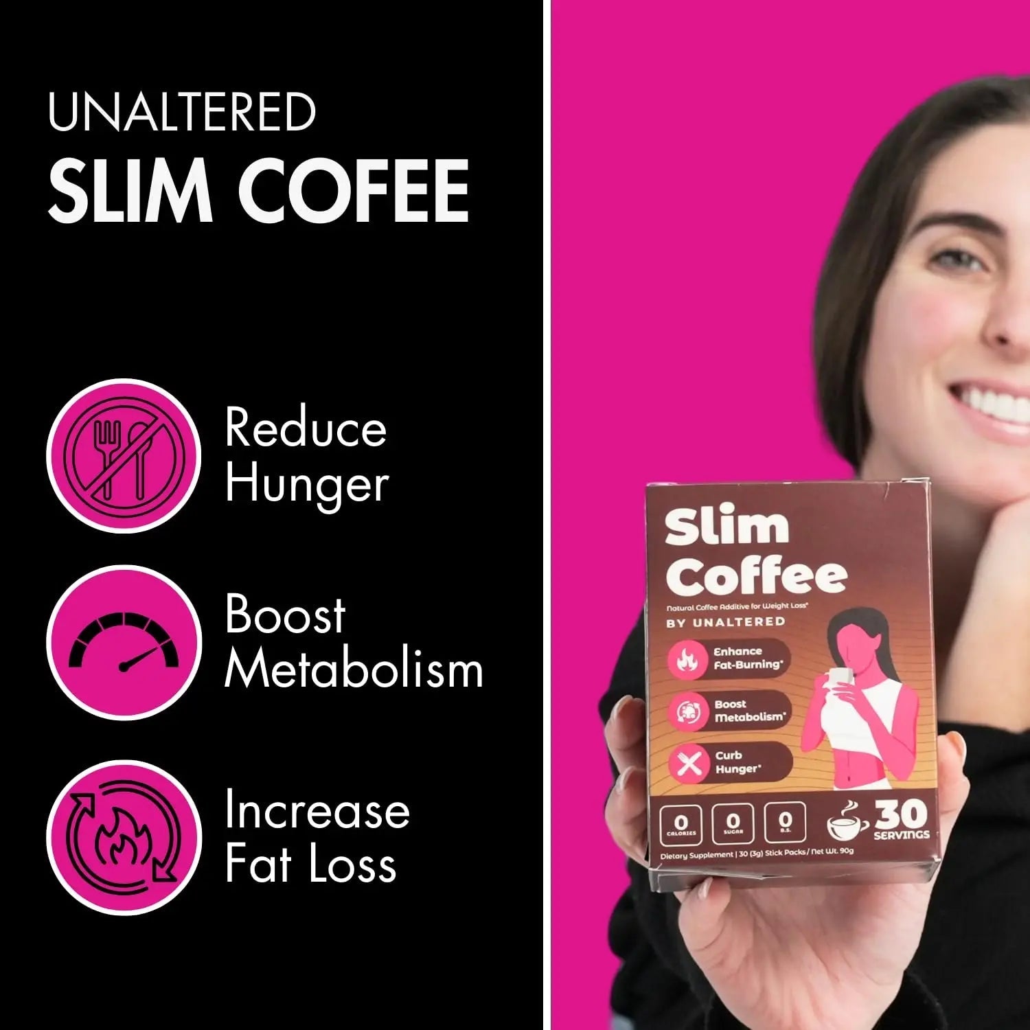 UNALTERED Weight Loss Coffee for Women - Boost Metabolism, Suppress Appetite - TrustMedUSA