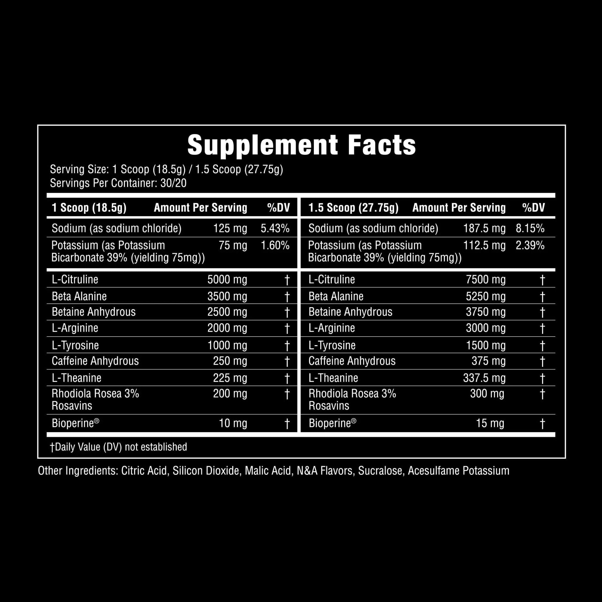 Uncaged Extreme Pre-Workout Powder - Extreme Energy, Focus, Nitric Oxide & Muscle - TrustMedUSA